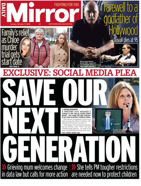 Cover of Daily Mirror (Northern Ireland)