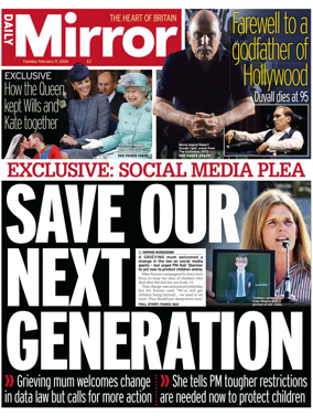 Cover of Daily Mirror