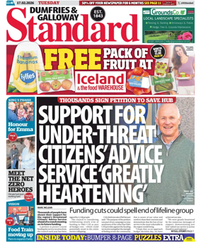 Cover of Dumfries & Galloway Standard