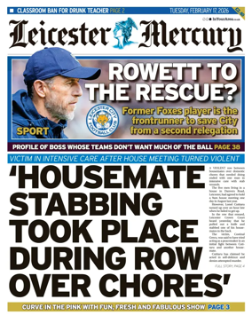 Cover of Leicester Mercury