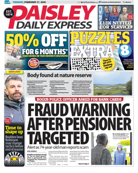Cover of Paisley Daily Express