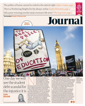Cover of The Guardian e-paper Journal