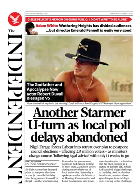 Cover of The Independent