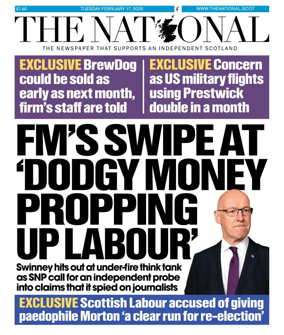 Cover of The National (Scotland)