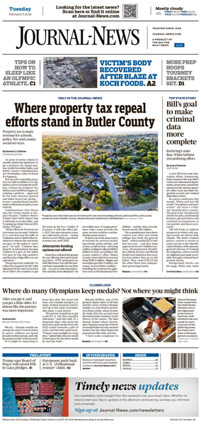 Cover of Hamilton Journal News