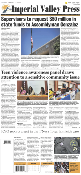 Cover of Imperial Valley Press