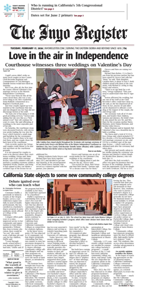 Cover of Inyo Register