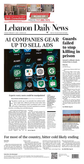 Cover of Lebanon Daily News