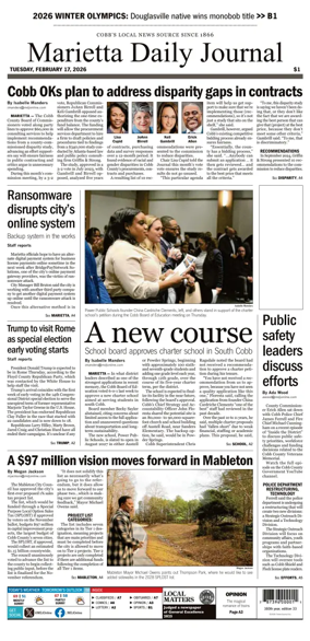 Cover of Marietta Daily Journal