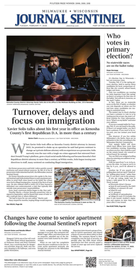 Cover of Milwaukee Journal Sentinel