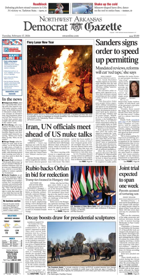 Cover of Northwest Arkansas Democrat-Gazette