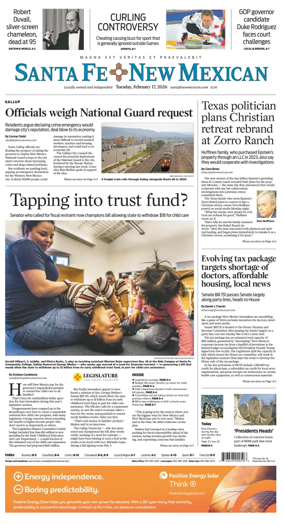 Cover of Santa Fe New Mexican