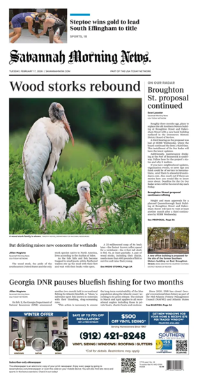Cover of Savannah Morning News