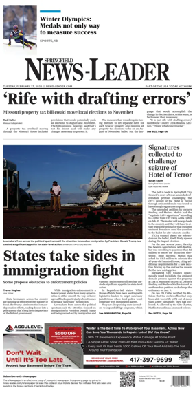 Cover of Springfield News-Leader