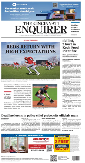 Cover of The Cincinnati Enquirer