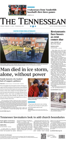 Cover of The Tennessean