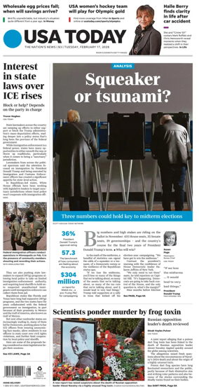 Cover of USA TODAY US Edition