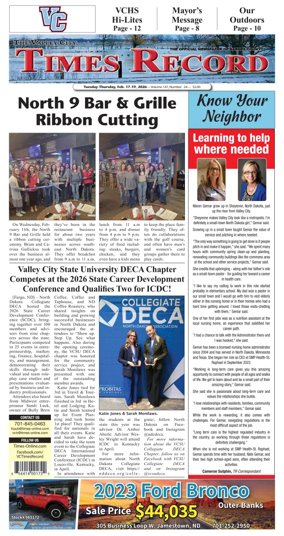 Cover of Valley City Times-Record