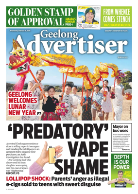 Cover of Geelong Advertiser