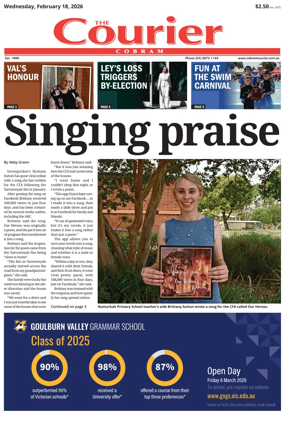 Cover of The Cobram Courier