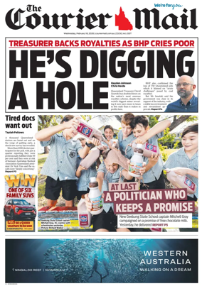 Cover of The Courier-Mail