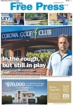 Cover of The Free Press (Corowa)