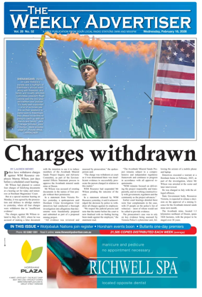Cover of The Weekly Advertiser Horsham