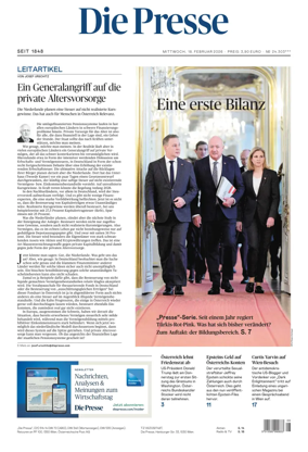 Cover of Die Presse