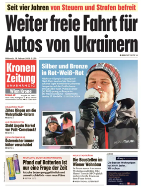 Cover of Kronen Zeitung