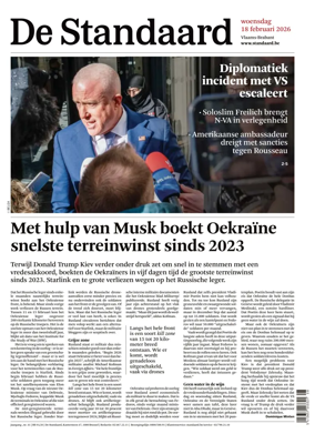 Cover of De Standaard