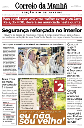 Cover of Jornal Correio da Manha