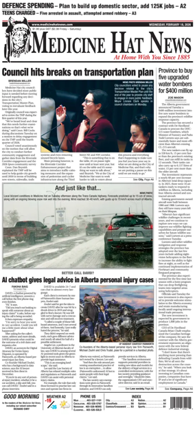 Cover of Medicine Hat News