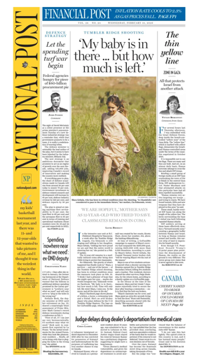 Cover of National Post - (National Edition)