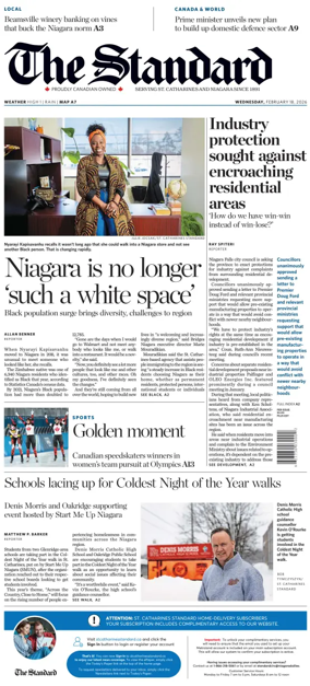 Cover of The Standard (St. Catharines)