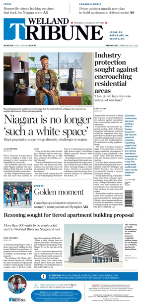 Cover of The Welland Tribune