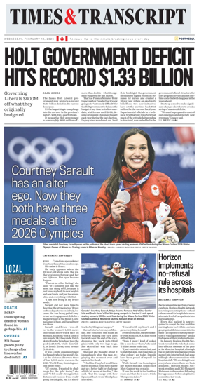 Cover of Times & Transcript