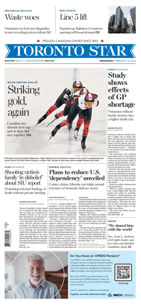 Cover of Toronto Star