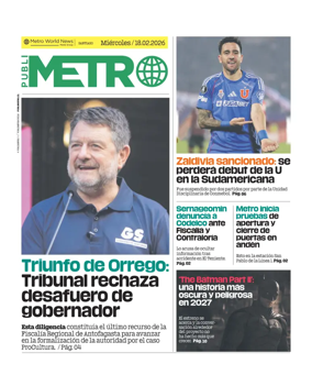 Cover of Publimetro Chile