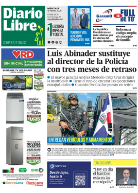 Cover of Diario Libre (Republica Dominicana)