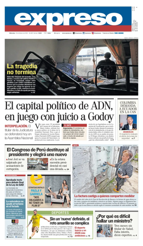 Cover of Diario Expreso