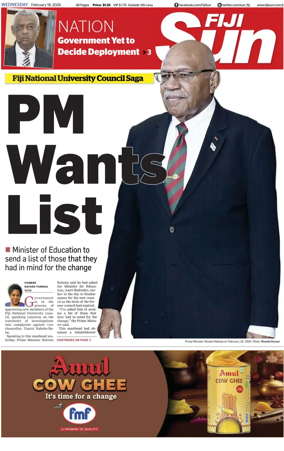 Cover of Fiji Sun