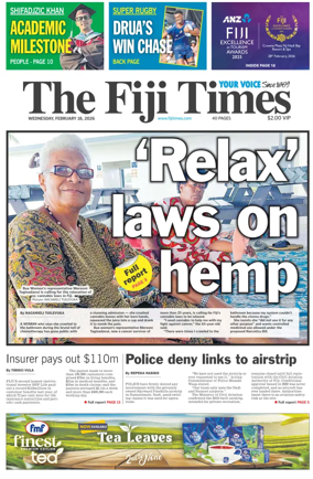 Cover of The Fiji Times