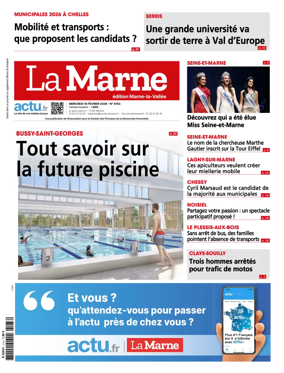 Cover of La Marne (edition Marne-la-Vallee)