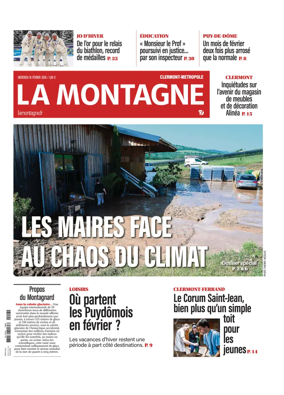 Cover of La Montagne (Clermont-Metropole)