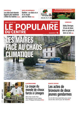 Cover of Le Populaire du Centre (Haute-Vienne)