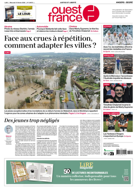 Cover of Ouest France (Angers / Segre)