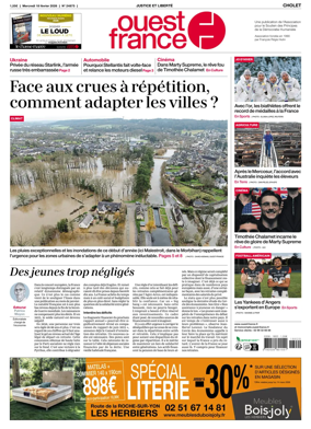 Cover of Ouest France (Cholet)