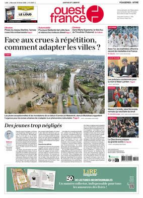 Cover of Ouest-France (Fougeres Vitre)