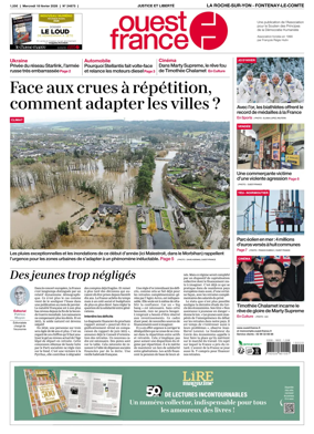 Cover of Ouest France (La Roche-sur-Yon - Fontenay-le-Comte)