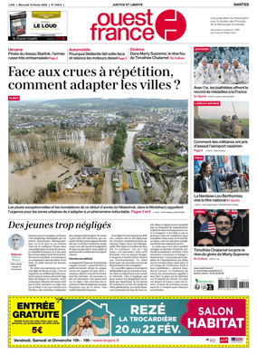 Cover of Ouest France (Nantes)